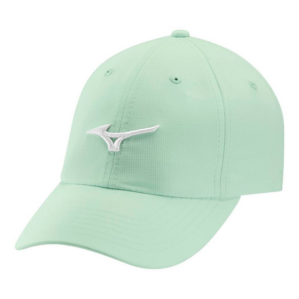 Mens Mizuno Tour Adjustable Lightweight Small Fit Golf Hat Green/White Philippines (IVWRCB908)